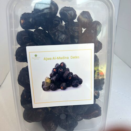 Ajwa Al-Madina Al-Munawara Date 400g front Madina Premium Ajwa Al-Madina Dates 400g