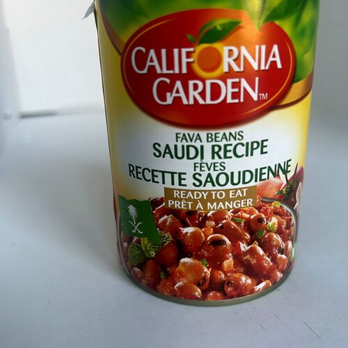 California Garden Fava Beans Saudi Recipe front California Gardens Foul Saudi 400g