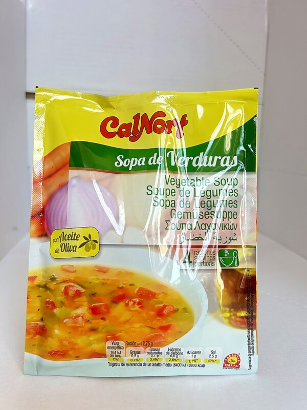 Calnort vegetable soup 51g front CalNort Vegetable Soup 60g