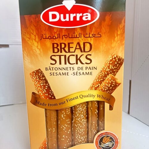 Durra Bread Sticks front Al-Durra Bread Stick w. Sesame 400g