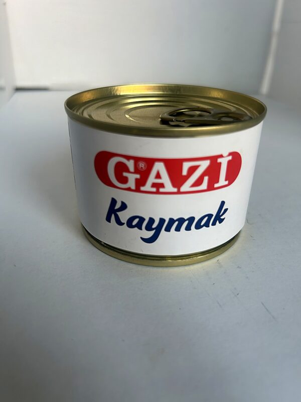 Gazi Creme Kaymak tin 165g front Gazi Crème (Kaymak) Tin 170g