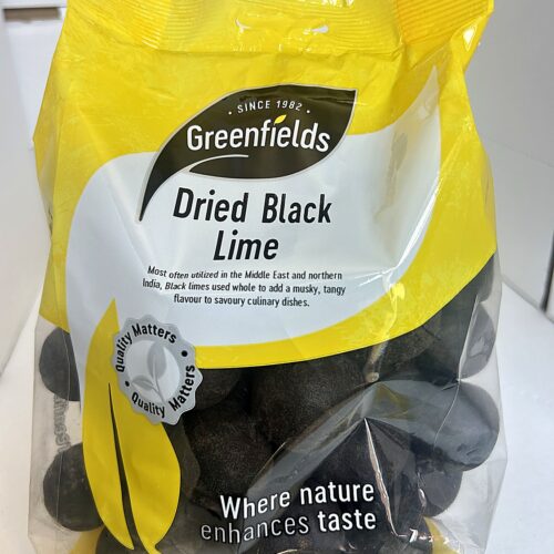 Greenfields Dried Black Lime front Greenfield Dry Lime (Dark) 180g