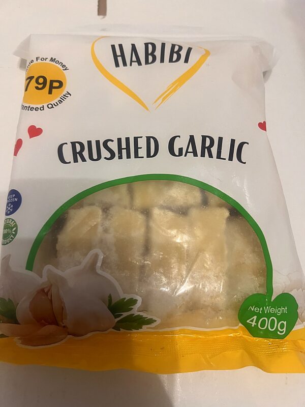 HABIBI Crushed GARLIC 400g front HABIBI Crushed GARLIC 400g