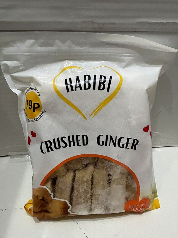 Habibi Crushed Ginger 400g front HABIBI Crushed GINGER 400g