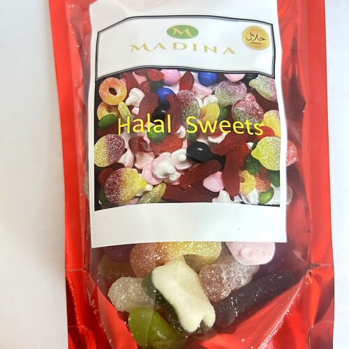 Halal Mixed Sweet 200g front Halal Mixed Sweet (Pouches) 200g