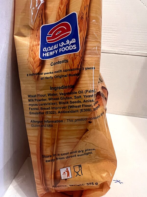 Herfy Rusk 375g back Herfy Rusk 375g