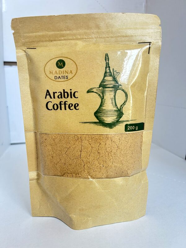 Madina Arabic Coffee 200g front Madina Arabic Plain Coffee 200g