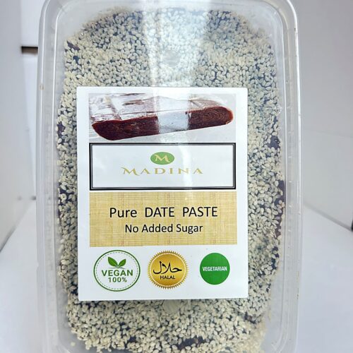 Madina Date Paste With Sesame 1kg front Madina Date Paste with Sesame 1Kg
