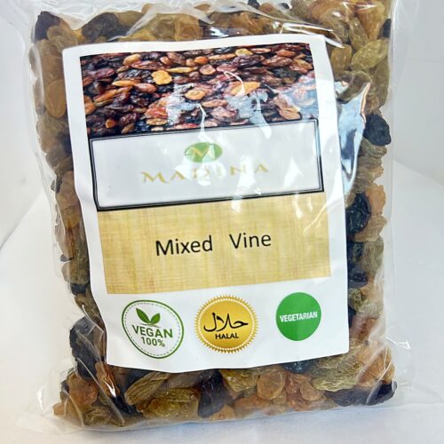 Madina Mixed Vine 500g front Madina Mixed Vine (Bag) 500g