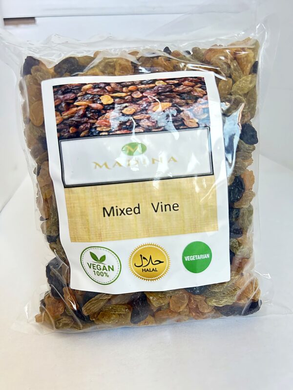Madina Mixed Vine 500g front Madina Mixed Vine (Bag) 500g