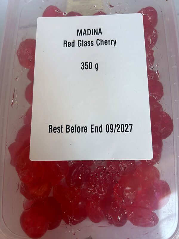 Madina Glace Cherries (Trans. Box) 350g