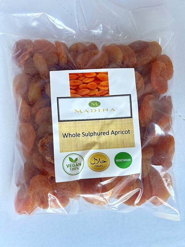 Madina Turkish Pitted Apricot 500g front Madina Turkish Dry Apricot 500g