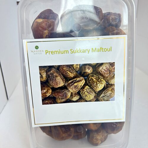 Premium Sukkary Maftoul 400g front Madina Premium Sukkary Dates 400g