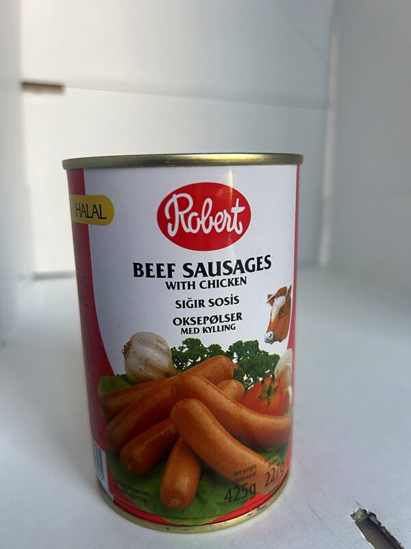 Robert Halal Beef Sausages with Chicken 425g