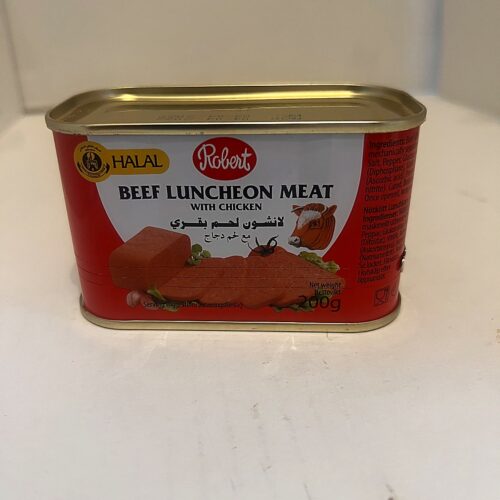 Robert Halal Beef Luncheon 200g front Robert Halal Beef Luncheon 200g