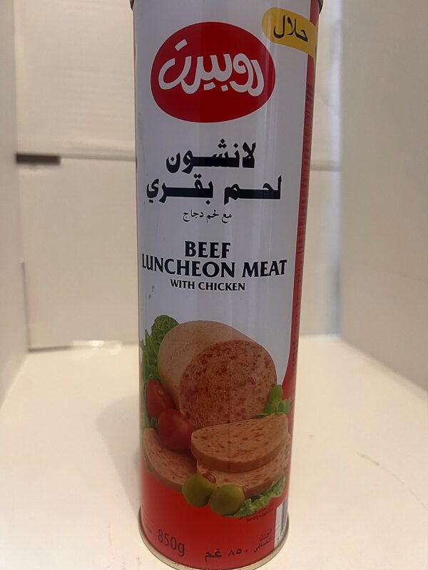Robert Halal Beef Luncheon 850g back Robert Halal Beef Luncheon 850g