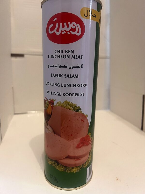 Robert Halal Chicken Luncheon 850g back Robert Halal Chicken Luncheon 850g