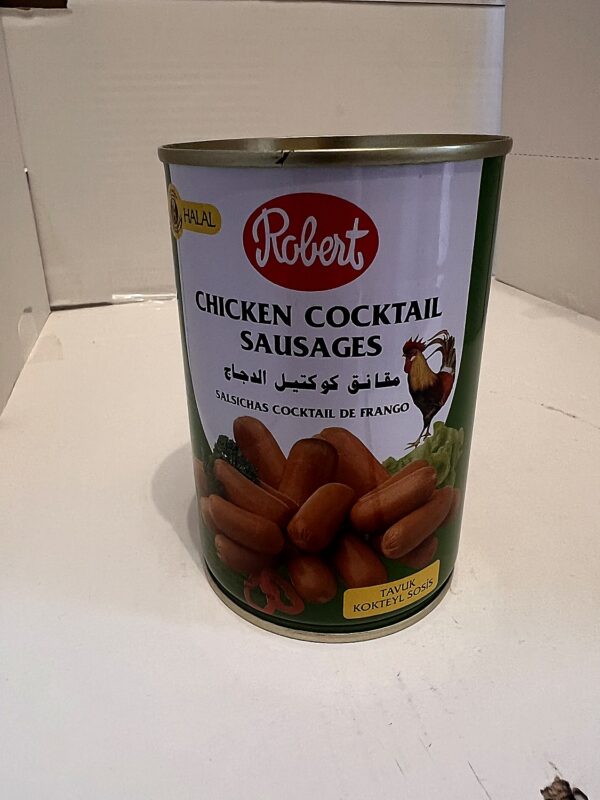 Robert Halal Chicken Sausage 227g front Robert Halal Chicken Sausage 227g