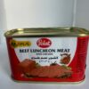 Robert Luncheon Meat with chicken 200g front Robert Halal Luncheon Beef + Chicken 200g