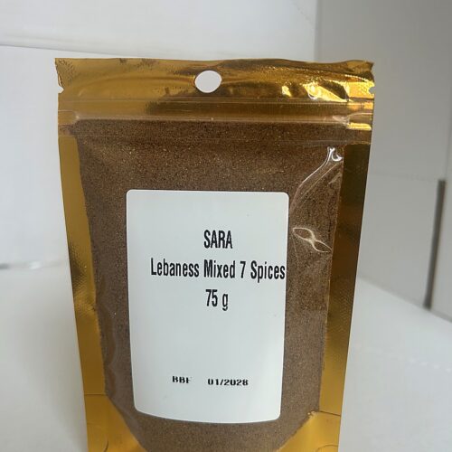 Sara Lebaness mixed 7 spices 75g SARA Lebanese 7 Spices 75g