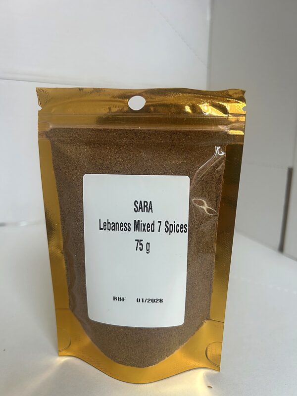 Sara Lebaness mixed 7 spices 75g SARA Lebanese 7 Spices 75g
