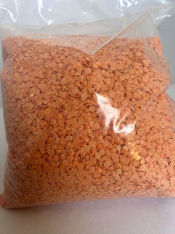 Sara Premium Red Lentil Split 1kg back SARA Red Lentil 1Kg