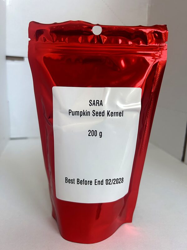 Sara Pumpkin Seed Kernel 200g back SARA Pumpkin Seed Kernel 200g