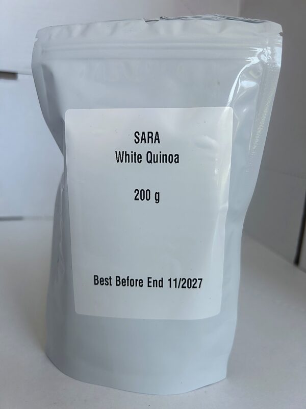 Sara White Quinoa 200g back SARA White Quinoa 200g