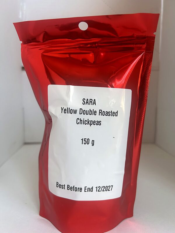 Sara Yellow Double Roasted Chickpeas 150g back SARA Double Roasted Yellow Chickpeas 200g