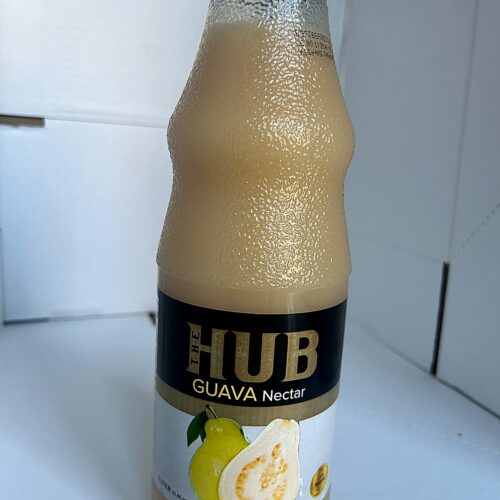 The Hub Guava Nectar 1L front HUB Guava Nectar (Glass Bottle) 1Lt