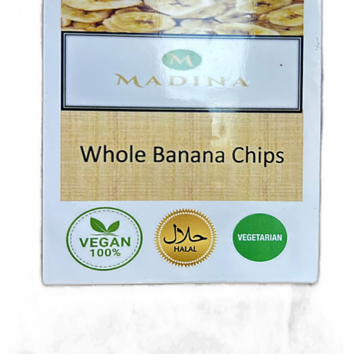 mh6ffd-1.png Madina Banana Chips (Trans. Box) 300g