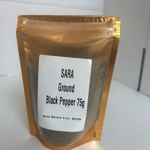 sara ground black pepper 75g SARA Black Pepper Powder 75g